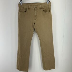 Mott & Bow Mens 36X33 Straight Mercer Khaki Jeans Pants Stretch Casual Cowboy